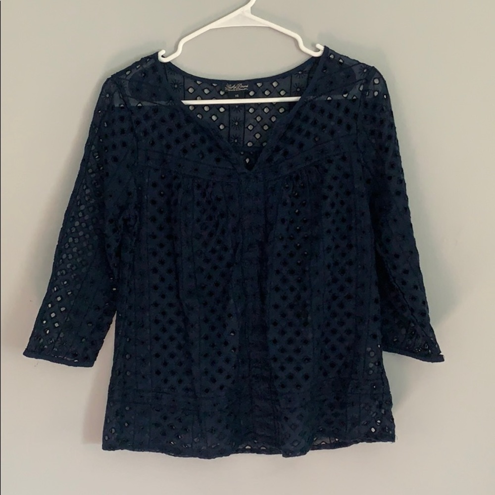 Lucky Brand Eyelet Top